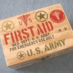 木製小物入れ　アメリカ軍　米陸軍　ミリタリー