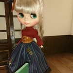 new！☆ドールドレス☆スチームパンク風☆錬金術師の妹セット (ワイン色シャツ)リカちゃん、ネオブライス  