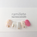 オトナnail ☆金のレオパード&ドット柄 nail   