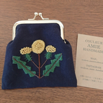 刺繍がま口財布