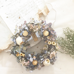 グラデーションブルー紫陽花リース