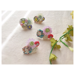 bouquet 花刺繍ピアス/イヤリング