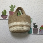 ⭐️値下げSALE⭐️白のボーダーバッグ