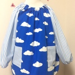 スモック　もくもく♡くもさん　１１０ｃｍ　長袖