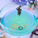 時計うさぎの考え事★オーシャングリーン★アクセサリートレー