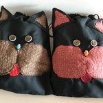 くろねこさんの大きなお着替え入れ巾着