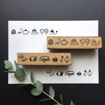 〈受注制作〉スイーツズラッとはんこ ゴム版はんこ