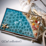 lavender0163様 オーダー作品 海月漂う水面レジンの名刺入れ🐚