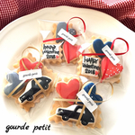 seasonal :【季節限定】【納期限定】gourde petit オリジナル クッキーTHE CLASSIC valentine 🚗×4袋  セット