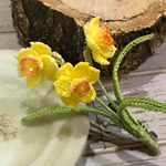 水仙のブローチ