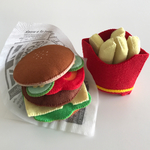 フェルトのおままごと   ハンバーガー&フライドポテト