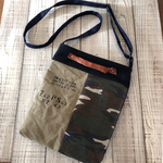 ショルダートートバッグ 帆布×迷彩柄