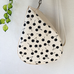 DROP.BAG.可愛いさくらんぼしずく。帆布のショルダーバッグ。3way.warabi-no。