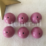A290 オーキッドcolor アクリルビーズ20mm(6個)