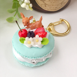 バンビマカロンキーホルダー（ミント）