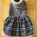 犬服 ブラウンチェック
