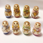 ❤︎hanamamiさま専用❤︎  ちっちゃいハンドベル隊マトリョーシカ