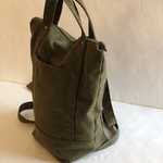 ビンテージ加工カーキリュックLサイズ