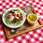 お知らせ、再販📢ミニチュア🌺沖縄料理 タコライス