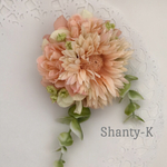 コサージュ・ガーベラローズコーラル