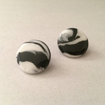 Candyピアス／イヤリング…マーブルブラック