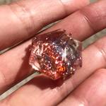 天然石 ストロベリークォーツ ピンクスーパーセブン 六芒星 925 指輪
