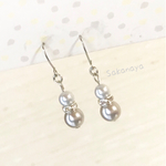 オススメ！ ♡大人カラー&シルバーパール＊ピアス