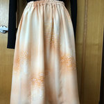 着物リメイク    オレンジグラデーションのスカート  菊柄