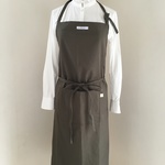シンプルチノクロスエプロンカーキ