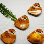 【再々販】ふっくらすずめの豆皿(右向き)