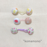 ベビー用くるみボタンヘアゴム