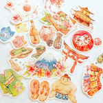 海外マステ   lucky日本の風情フレークシール♡