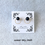 maru ringピアス♡ブラック