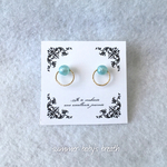 maru ringピアス♡ブルー