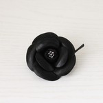 漆黒のカメリアコサージュブローチCY040-C6GP