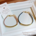 再販16❣ 栃木レザー/牛革 角パイプブレスレット ペア2点セット4色♡アンクレット ペアブレスレット 春夏/プレゼント/コードブレスレット刻印 変形揺れるゆらゆら   