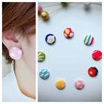  和柄 ちりめん  イヤリング