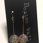押し花フックピアス