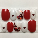 ガーリー/ハート/ホロ/ネイル