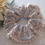 ☆リバティ☆シュシュ☆Felicite☆フェリシテ☆ブルーグレー系☆C&S限定☆