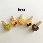ハートクッキーのウッドクリップセット