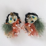 オーダー品[オシャレさんのピアス♡橙モジャ]