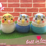 春色いっぱい♪花かんむり小鳥さん♪