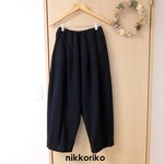 ボールパンツ　コットンチノ　フランネル　ネイビー