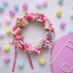 Wreath  ***bobbin lovely pink piccolo