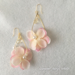 Flower♡hoop drop♡ピアス・イヤリング