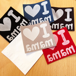 フロッキープリント*デザイン〈I Love*2枚セット〉*CM
