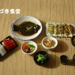 【オーダー】ミニミニ熱燗と肴（カレイの煮つけ＆レンコンのきんぴら）他