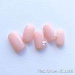 再販11♡ヌーディーピンクシンプルNail ウェディング ブライダル 結婚式 ピンク  春
