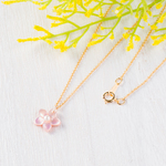 ＜長さが選べる＞さくら＊ひと花ネックレス～12mm・14KGF